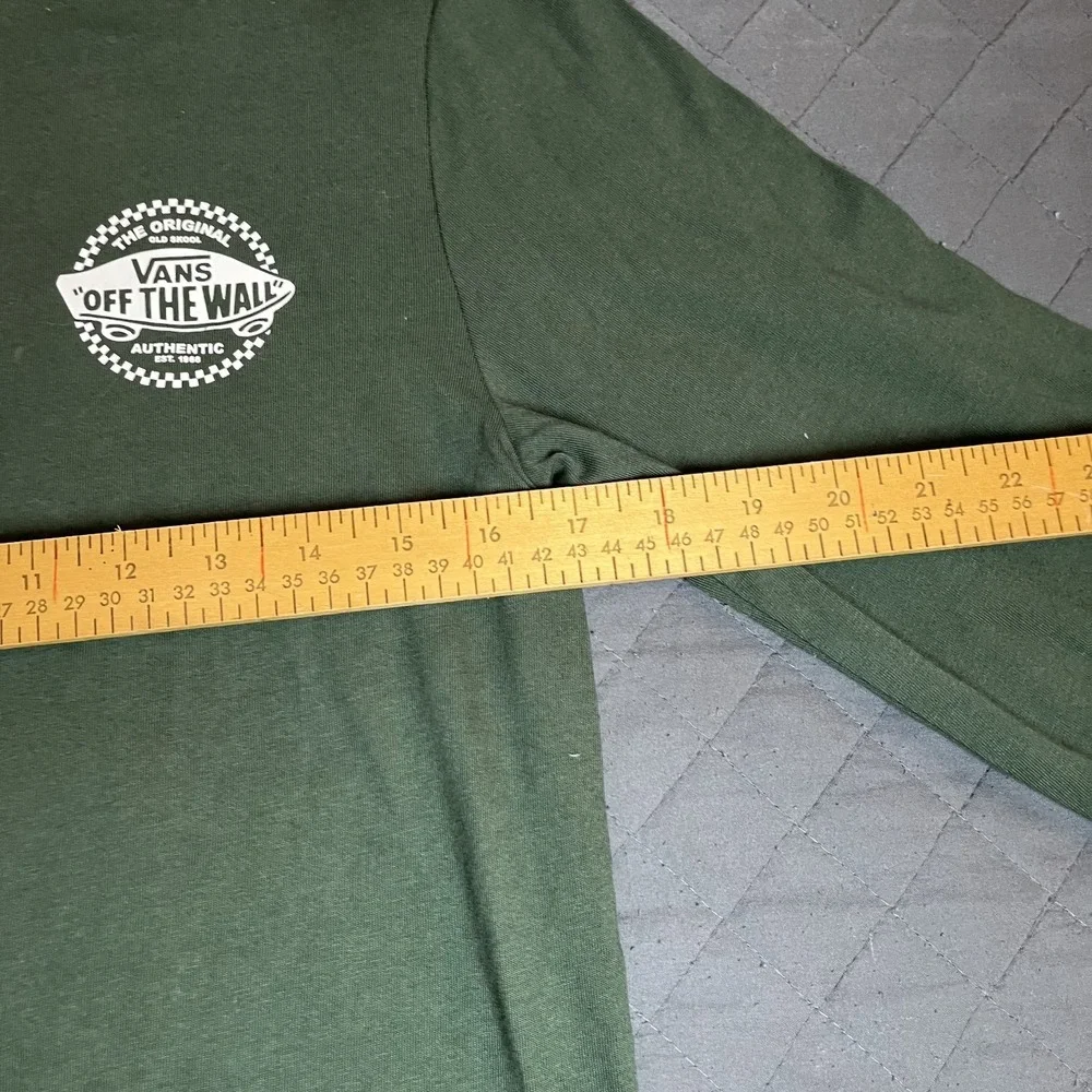 Vans Off The Wall 1996 Hooded Long Sleeve Graphic Knit Top Skateboard Logo L